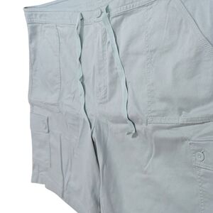 LL Bean Shorts Womens Plus Size 20 Blue Favorite Fit Cotton Casual Comfort Cargo